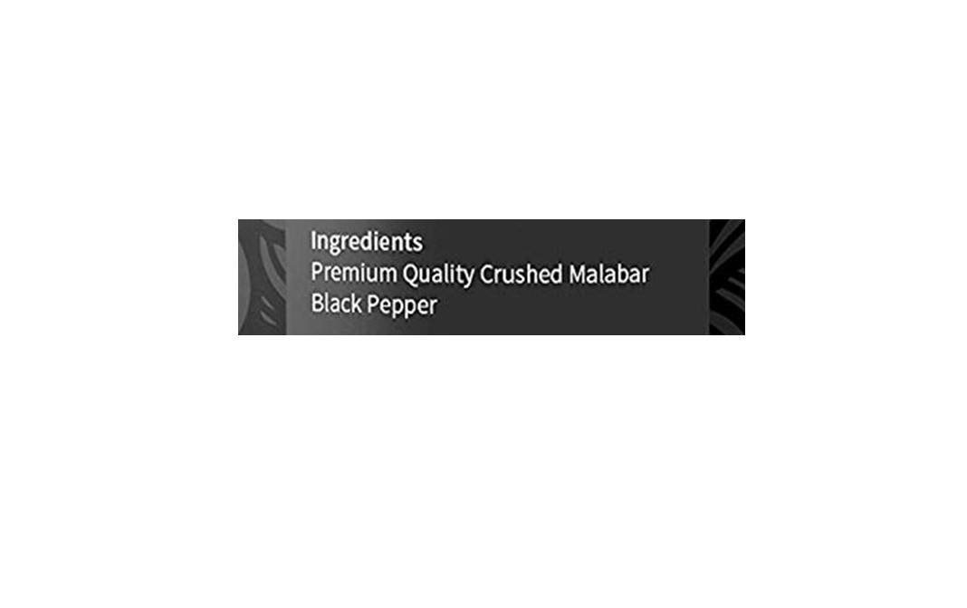 Looms & Weaves Black Pepper (Crushed Malabar)    Glass Jar  100 grams